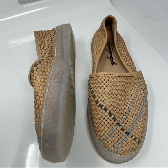 FREE People Anthropologie Santorini slip-on woven espadrille style sneaker. - Picture 7 of 10